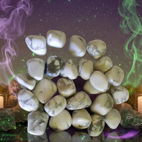 Dendritic Opal Tumbled Stones - Mystical Altar Style