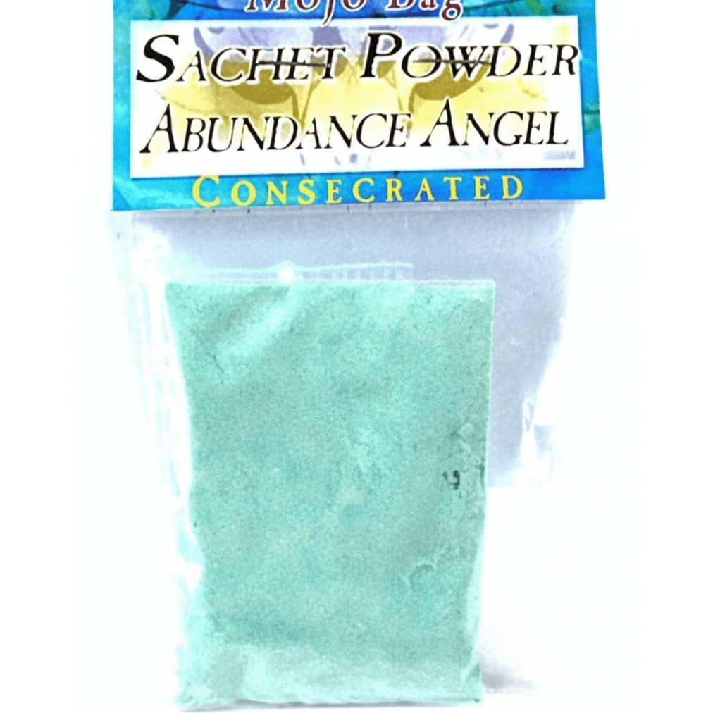 Exact original Abundance Angel Sachet Powder with branding