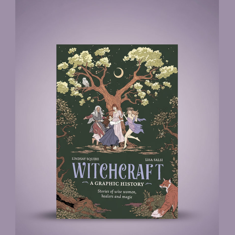 Exact Witchcraft Graphic History book with clean professional styling and Witchy Like watermark