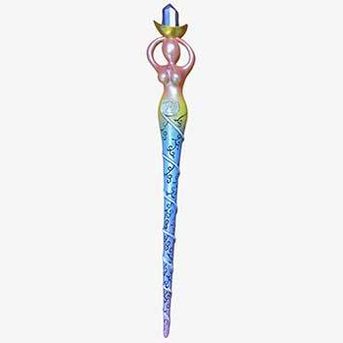 13 1/2" Spiral Goddess wand