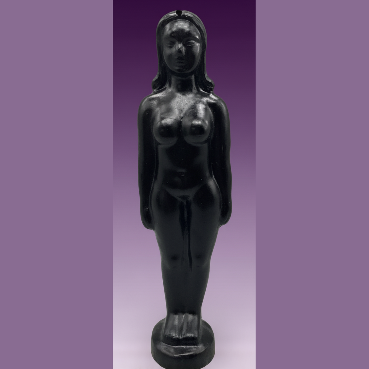 Black Goddess Statue - Clean Professional