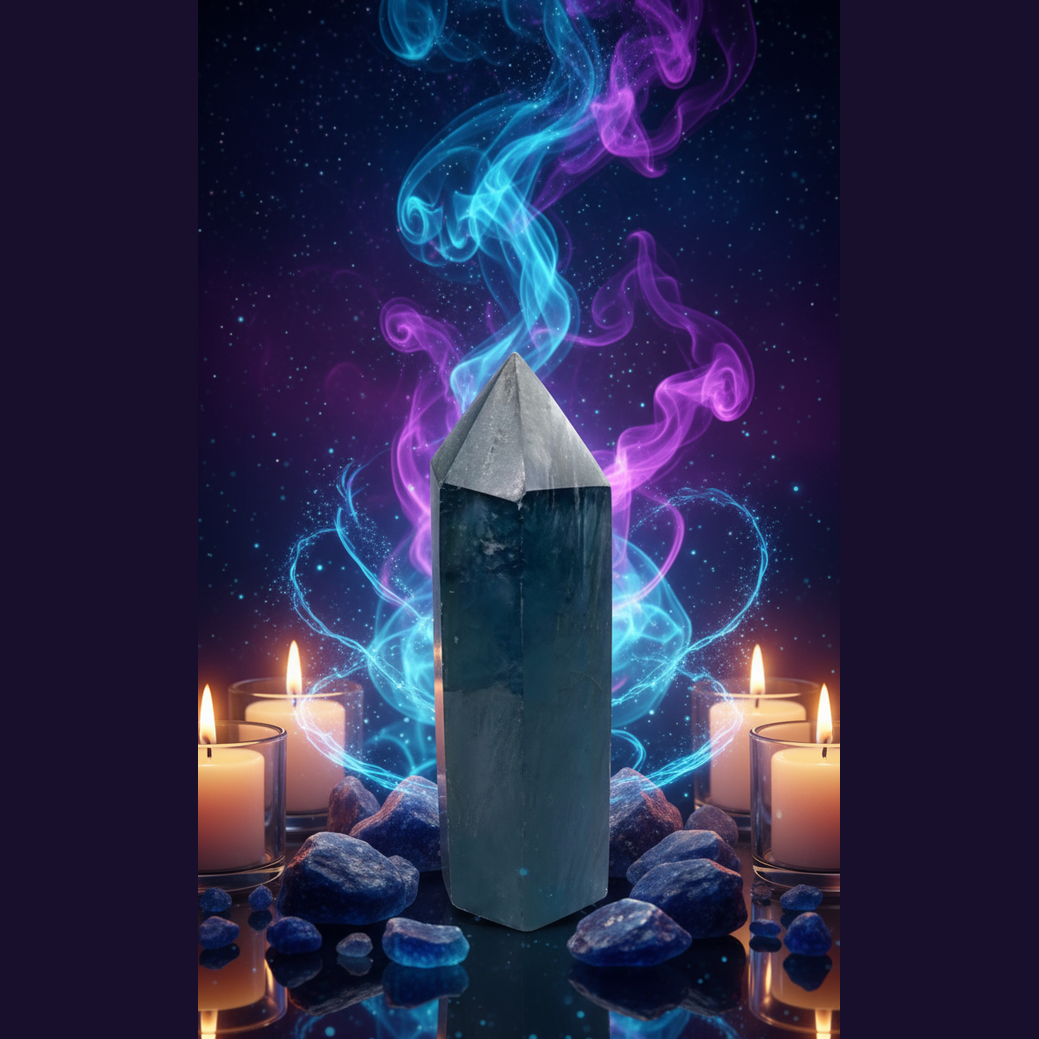 Blue Fluorite Tower - Mystical Altar Style