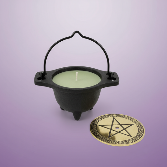 Cast Iron Cauldron Candle Set - Clean Professional
