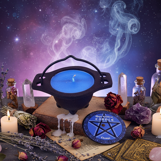 Cauldron with Balance Candle - Natural Mystical
