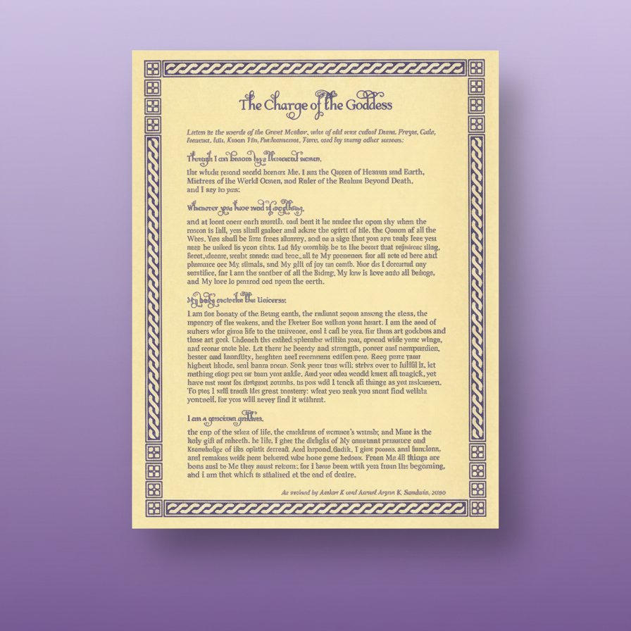 Witchy Like - Charge of the Goddess Poster Professional