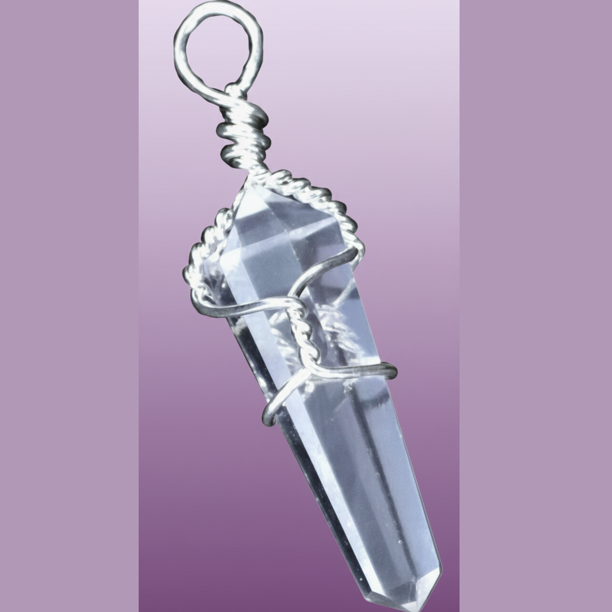 Witchy Like - Clear Quartz Wire Wrapped Pendant Professional