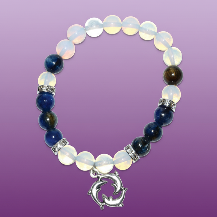 Crystal Bracelet with Dolphin Charm - Professional Style