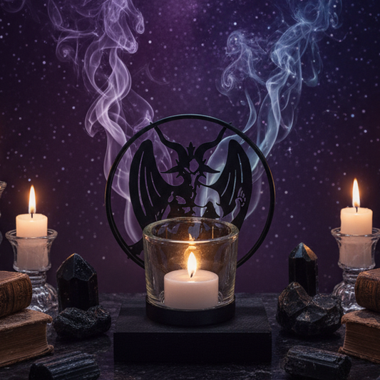 Decorative Candle Holder - Mystical Altar Style