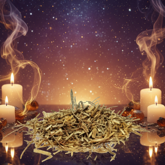 Dried Golden Herbs - Mystical Altar Style