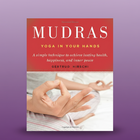 Exact Mudras: Yoga in Your Hands book with clean professional styling and Witchy Like watermark