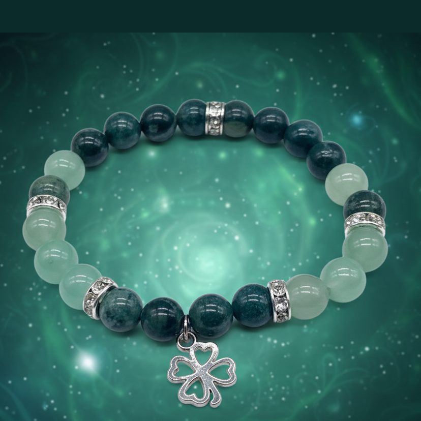 Exact original green crystal bracelet with elegant watermark