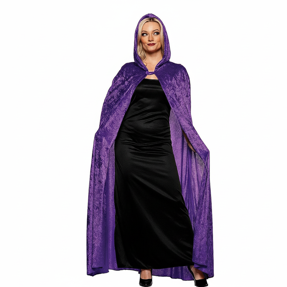 Exact original purple hooded cloak with branding