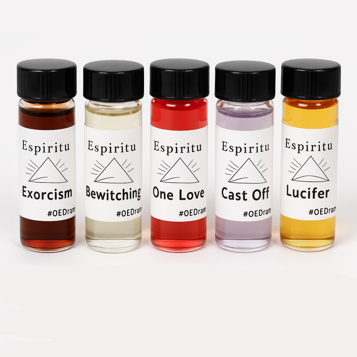 Exact original spiritual oils collection with branding