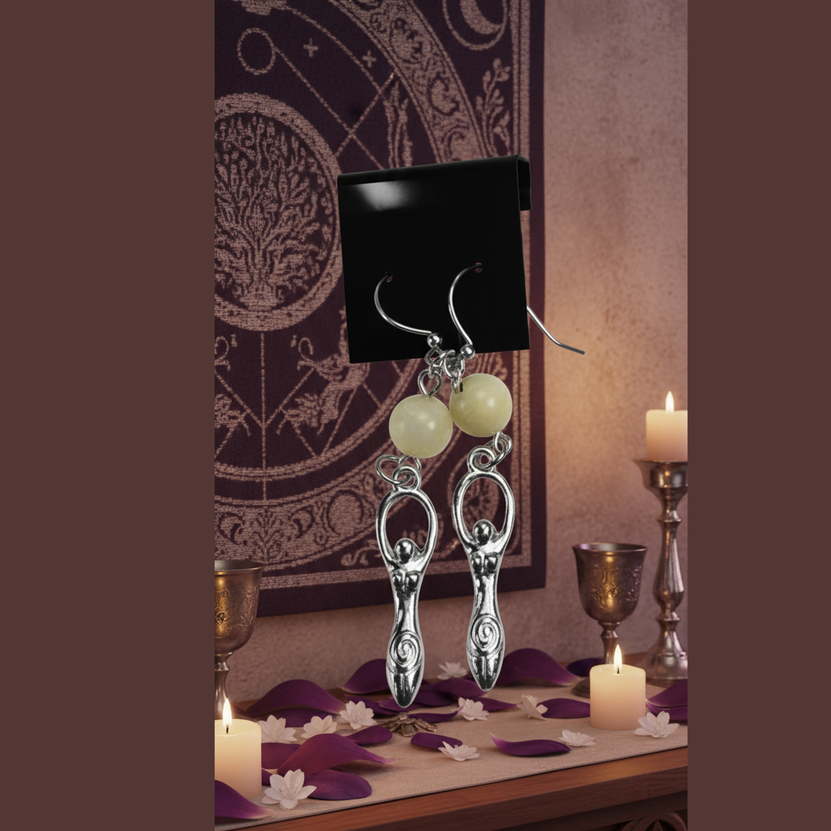 Goddess Earrings - Luxurious Sanctuary