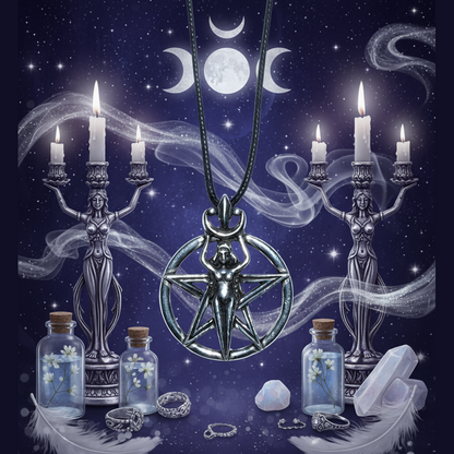 Witchy Like - Goddess Pentacle Pendant Mystical