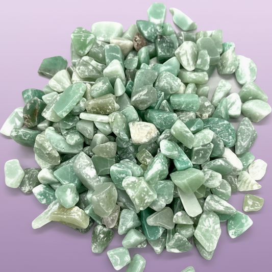 Green Aventurine Tumbled Stones - Clean Professional