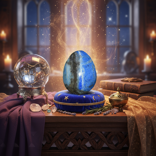 Lapis Lazuli Egg - Luxurious Sanctuary