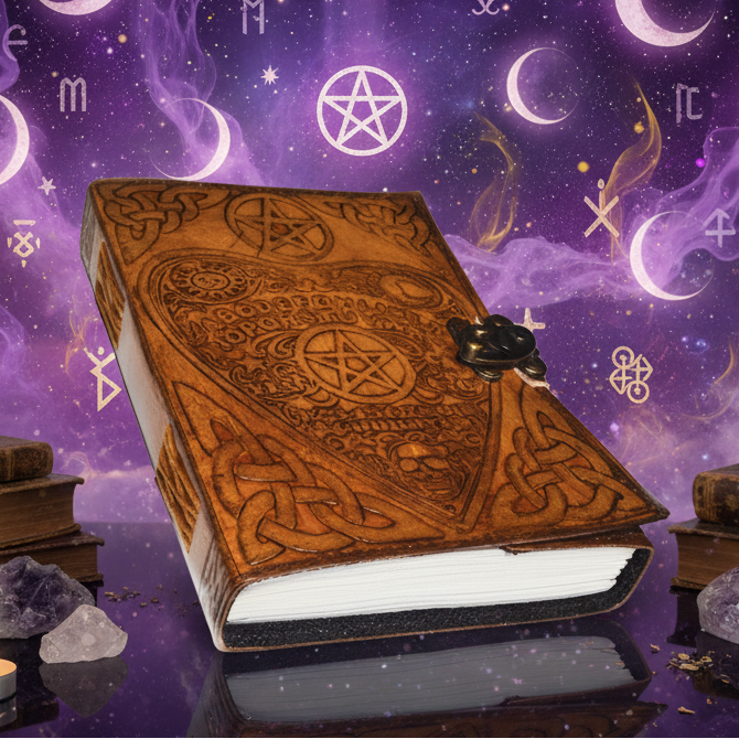 Leather Grimoire - Mystical Style