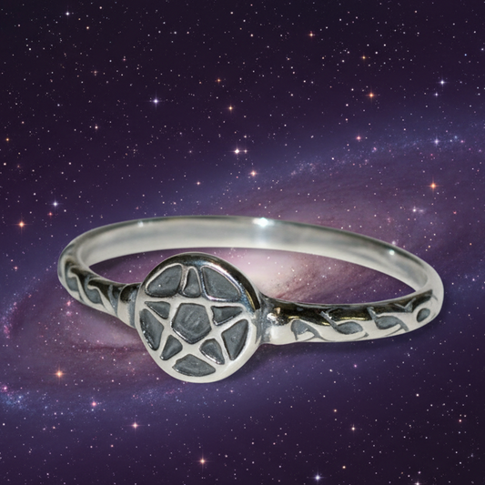 Pentacle Ring - Mystical Starry Night