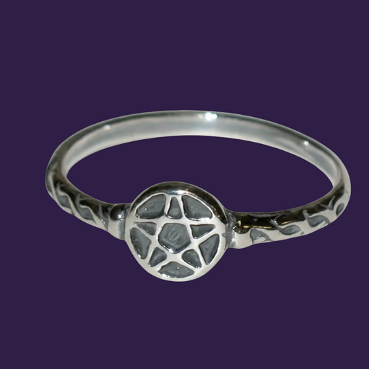 Pentacle Sterling Silver Ring - Professional Style