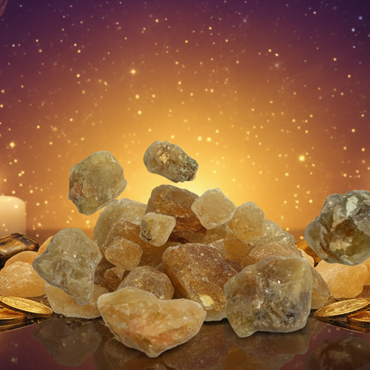 Raw Citrine Chunks - Mystical Altar Style