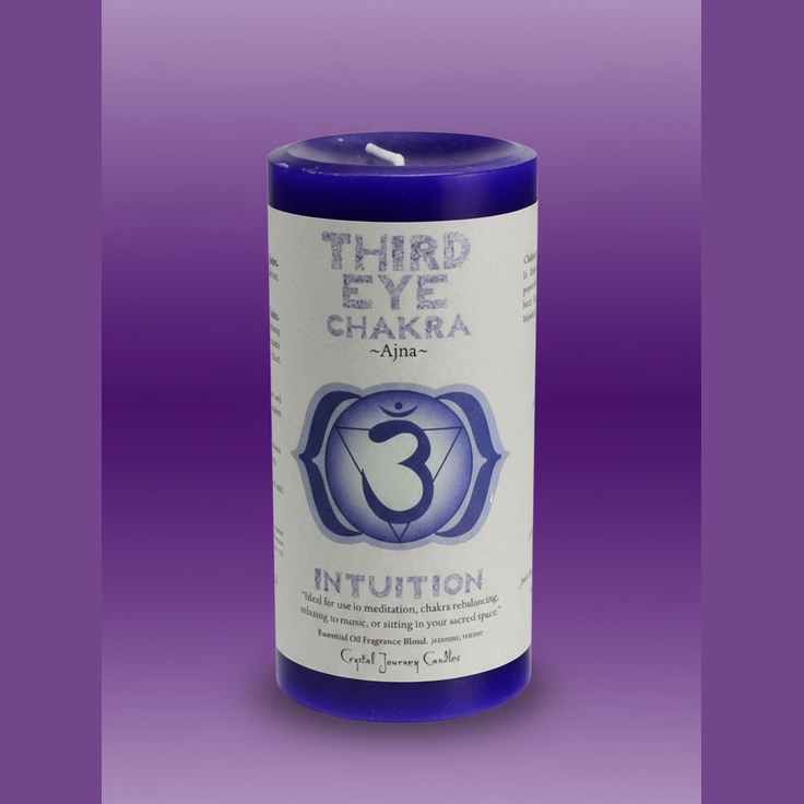 Third Eye Chakra Candle - Professional Style