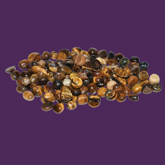 Tiger's Eye Tumbled Stones - Professional Style