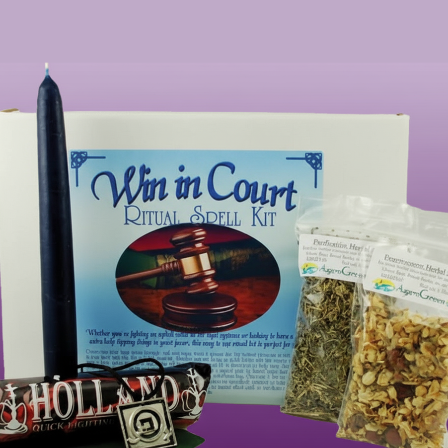 Win in Court Ritual Spell Kit - Professional Style
