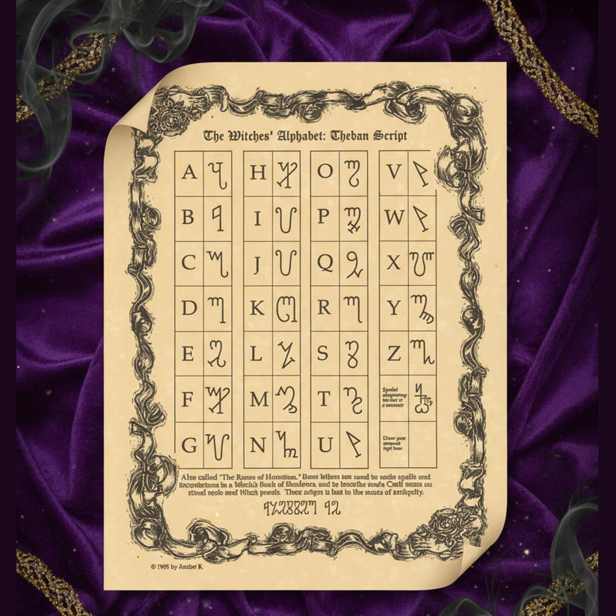 Witches' Alphabet Poster - Product Photo 2